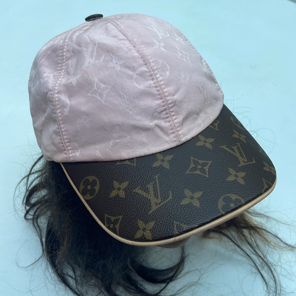 Louis Vuitton Pink and Brown Monogram Cap